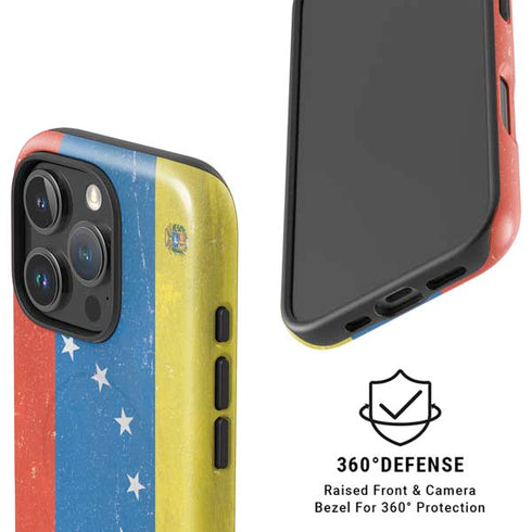 Venezuela Flag Distressed iPhone 16 Pro Magsafe Impact Case